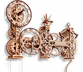 Wooden City 3D-Puzzle Steampunk-Wanduhr, 269 Teile / ab 14 Jahren