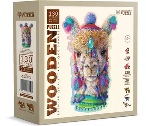 Wooden City Holzpuzzle Mystisches Lama 130 Teile / ab 10 Jahren