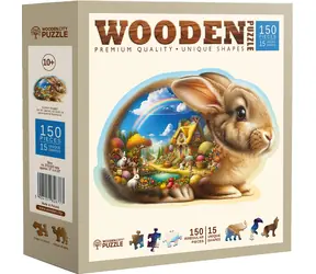 Wooden City Holzpuzzle Hase 150 Teile / ab 10 Jahren