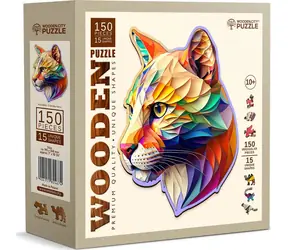 Wooden City Holzpuzzle Bunter Puma 150 Teile / ab 10 Jahren