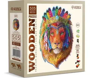 Wooden City Holzpuzzle Mystischer Löwe 505 Teile / ab 14 Jahren