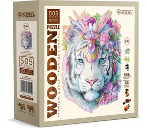 Wooden City Holzpuzzle Mystischer Tiger 505 Teile / ab 14 Jahren