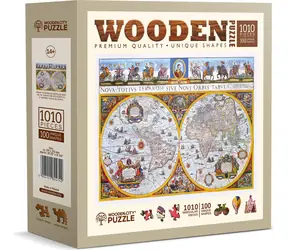 Wooden City Holzpuzzle Antike Karte Nova Terrarum 1010 Teile / ab 14 Jahren