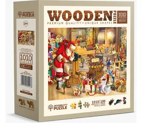 Wooden City Holzpuzzle Weihnachtsmannwerkstatt 1010 Teile / ab 14 Jahren