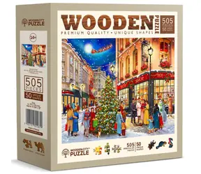 Wooden City Holzpuzzle Weihnachtsstraße 505 Teile / ab 10 Jahren
