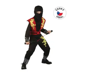 Hergestellt 82459 - Karnevalskostüm - Ninja 120-130 cm