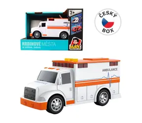 Krankenwagen, Baujahr 24318 - batteriebetrieben / Licht + Sound / ab 3 Jahren