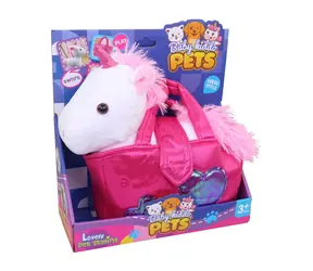 Hergestellt 16536 - Einhorn im Beutel, weiß, 22 cm / ab 3 Jahren