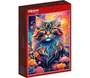 ALIPSON Puzzle Bunte Katze / 1000 Teile / ab 14 Jahren