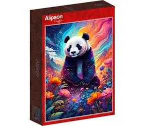 ALIPSON Puzzle Bunter Panda / 1000 Teile / ab 14 Jahren