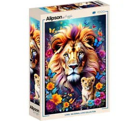 ALIPSON Puzzle Mutterliebe: Löwen / 1000 Teile / ab 14 Jahren