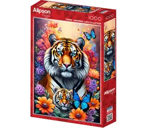 ALIPSON Puzzle Mutterliebe: Tiger / 1000 Teile / ab 14 Jahren