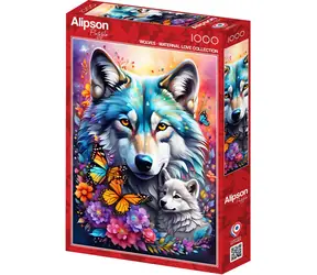 ALIPSON Puzzle Mutterliebe: Wölfe / 1000 Teile / ab 14 Jahren