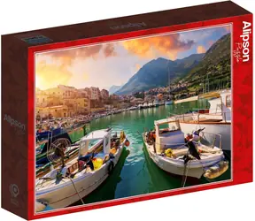 ALIPSON Puzzle Schiffe im sizilianischen Hafen / 1000 Teile / ab 14 Jahren