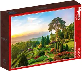 ALIPSON Puzzle Garten auf dem Hügel / 1000 Teile / ab 14 Jahren