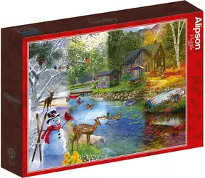 ALIPSON Puzzle Jahreszeitenwechsel / 1000 Teile / ab 14 Jahren