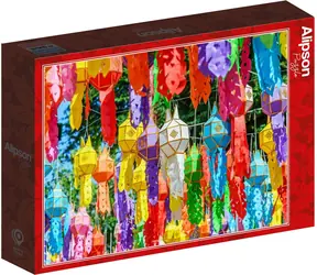 ALIPSON Puzzle Bunte Laternen / 500 Teile / ab 12 Jahren