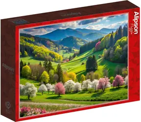 ALIPSON Puzzle Frühlingsspaziergang / 500 Teile / ab 12 Jahren