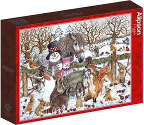 ALIPSON Puzzle Zwei Schneemänner / 500 Teile / ab 12 Jahren