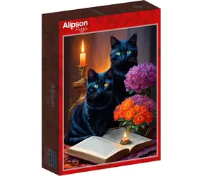ALIPSON Puzzle Schwarze Katzen / 500 Teile / ab 12 Jahren