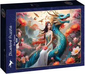BlueBird Puzzle Blauer Drache / 500 Teile / ab 12 Jahren