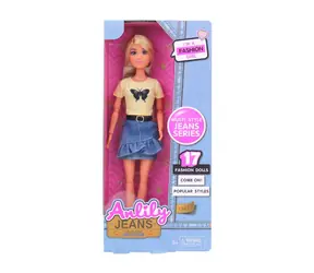 Hergestellt 19106 - Puppe Lili im Rock - Jeans-Serie, 30 cm / ab 3 Jahren