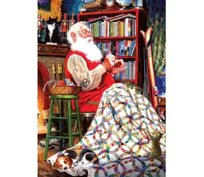 COBBLE HILL Puzzle Weihnachtsmanndecke / 1000 Teile / ab 14 Jahren