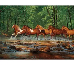 COBBLE HILL Puzzle Trot in Spring Creek / 1000 Teile / ab 14 Jahren