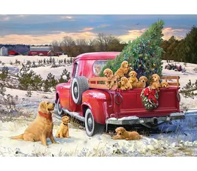 Kopfsteinpflaster-Puzzle Familienausflug / 1000 Teile / ab 14 Jahren