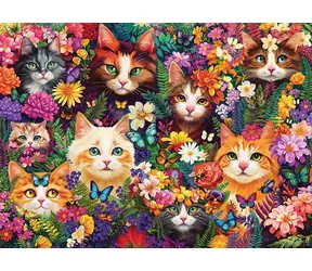 COBBLE HILL Puzzle „Blühende Schnurrbärte“ / 1000 Teile / ab 14 Jahren