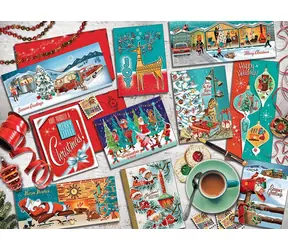 COBBLE HILL Puzzle Weihnachtsgrüße / 1000 Teile / ab 14 Jahren