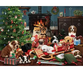 COBBLE HILL Puzzle Weihnachtswelpen / 1000 Teile / ab 14 Jahren