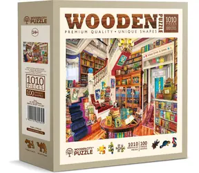 Wooden City Holzpuzzle Wünsche in der Bibliothek / 1010 Teile / ab 14 Jahren