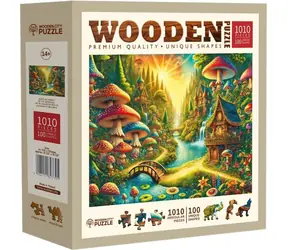 Wooden City Holzpuzzle Mystischer Wald am Wasserfall / 1010 Teile / ab 14 Jahren