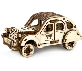 Wooden City 3D-Holzpuzzle „Superschnelles Rallyeauto Nr. 2“ / 104 Teile / ab 8 Jahren