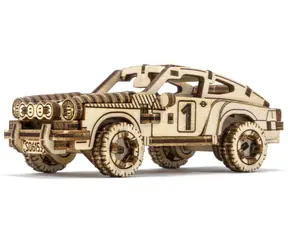 Wooden City 3D-Holzpuzzle „Superschnelles Rallyeauto Nr. 4“ / 113 Teile / ab 8 Jahren