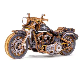 Wooden City 3D-Holzpuzzle Motorrad Cruiser, limitierte Auflage / 168 Teile / ab 14 Jahren