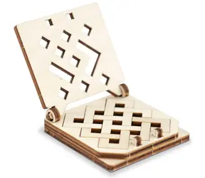 Wooden City 3D Holzpuzzle Mini-Schlange / 17 Teile / ab 14 Jahren