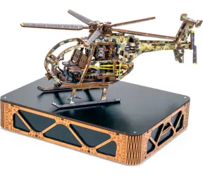 Wooden City 3D-Holzpuzzle Hubschrauber, limitierte Auflage / 178 Teile / ab 14 Jahren