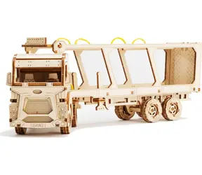 Wooden City 3D-Holzpuzzle: Superschneller Autotransporter / 182 Teile / ab 14 Jahren