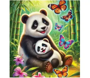 Wooden City Holzpuzzle Pandas Abenteuer / 20 Teile / ab 5 Jahren