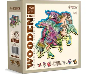 Wooden City Holzpuzzle Pferd und Adler / 250 Teile / ab 10 Jahren