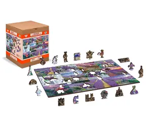 Wooden City Holzpuzzle Lavendel Frankreich 2in1 / 300 Teile / ECO / ab 8 Jahren