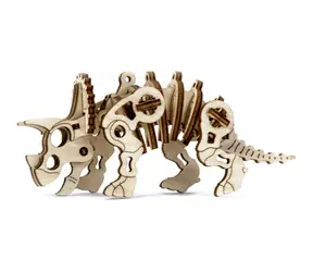 3D-Holzpuzzle „Triceratops“ von Wooden City / 40 Teile / ab 8 Jahren