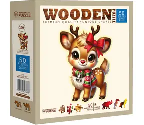 Wooden City Holzpuzzle Winterfreund / 50 Teile / ab 10 Jahren