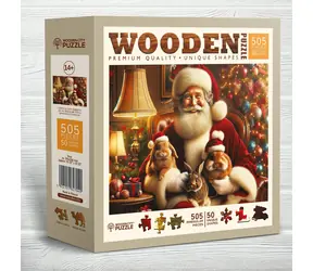 Wooden City Holzpuzzle Weihnachtshasen / 505 Teile / ab 14 Jahren
