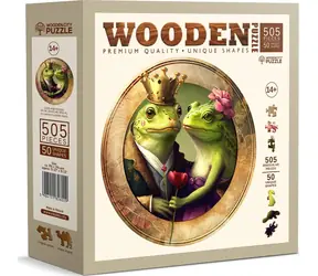 Wooden City Holzpuzzle „Liebe und Frösche“ / 505 Teile / ab 10 Jahren