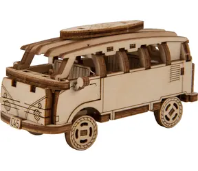 Wooden City 3D-Holzpuzzle „Superschneller Minibus Retro“ / 56 Teile / ab 8 Jahren