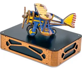 Wooden City 3D-Holzpuzzle Doppeldecker, limitierte Auflage / 65 Teile / ab 14 Jahren