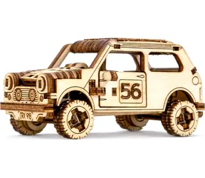 Wooden City 3D-Holzpuzzle „Superschnelles Rallyeauto 1“ / 98 Teile / ab 8 Jahren